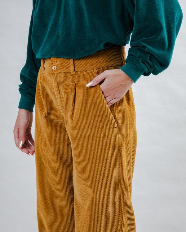 Brava fabrics Pantalón de Pana con Pinzas Camel Solo hoy