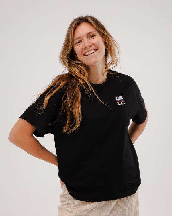 Brava fabrics Camiseta Oversize Kodak Negra Descuento por venta flash