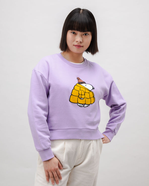 Brava fabrics Sudadera Algodón Peanuts Snow Rounded Lavanda Outlet online