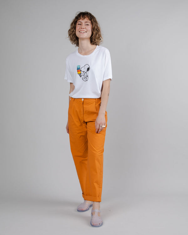 Brava fabrics Camiseta Oversize Peanuts Icecream Blanca Rebajas