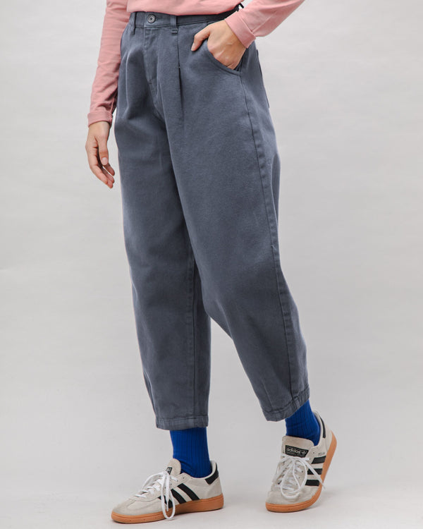 Brava fabrics Pantalón Pegged Algodón Sarga Dark Grey Ofertas
