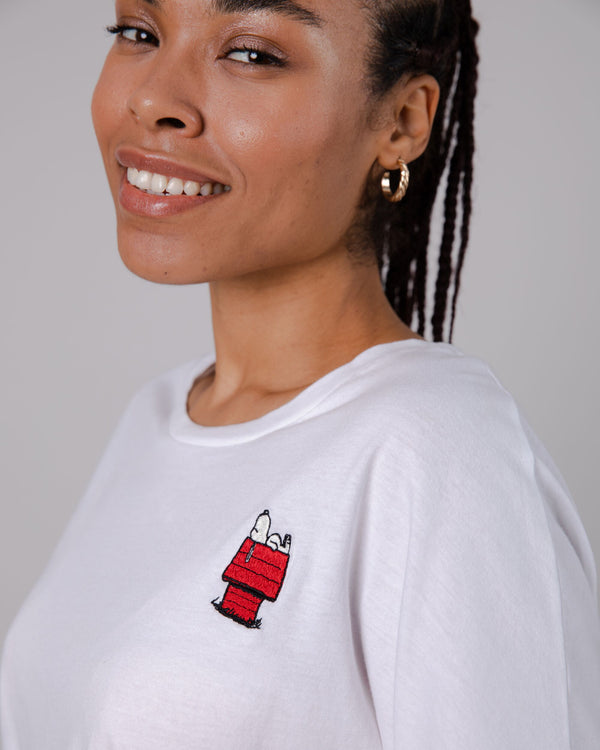 Brava fabrics Peanuts Camiseta Doghouse White