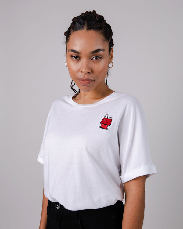 Brava fabrics Peanuts Camiseta Doghouse White En oferta