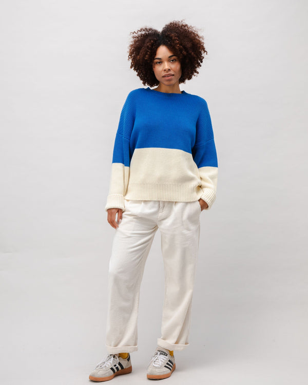 Brava fabrics Jersey Algodón Bicolor Blue Últimos 2 días