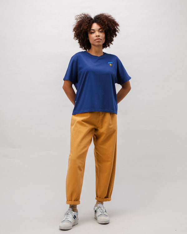 Brava fabrics Camiseta Oversize Algodón Peanuts Woodstock Azul Último día