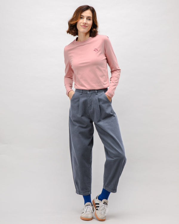 Brava fabrics Pantalón Pegged Algodón Sarga Dark Grey Solo queda un día