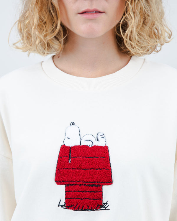 Brava fabrics Peanuts Sudadera Doghouse Cream
