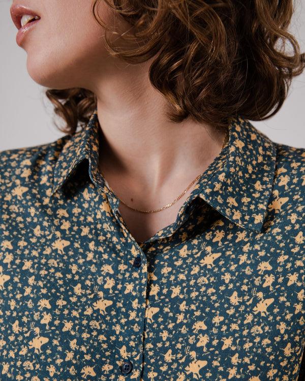 Brava fabrics Blusa Peanuts Woodstock Navy