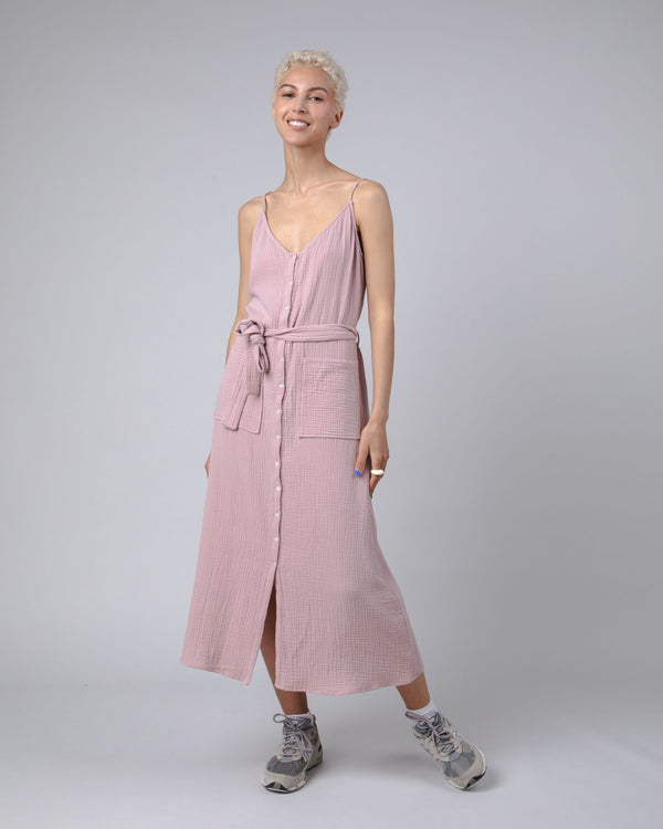 Brava fabrics Vestido Largo Bubble Rosa