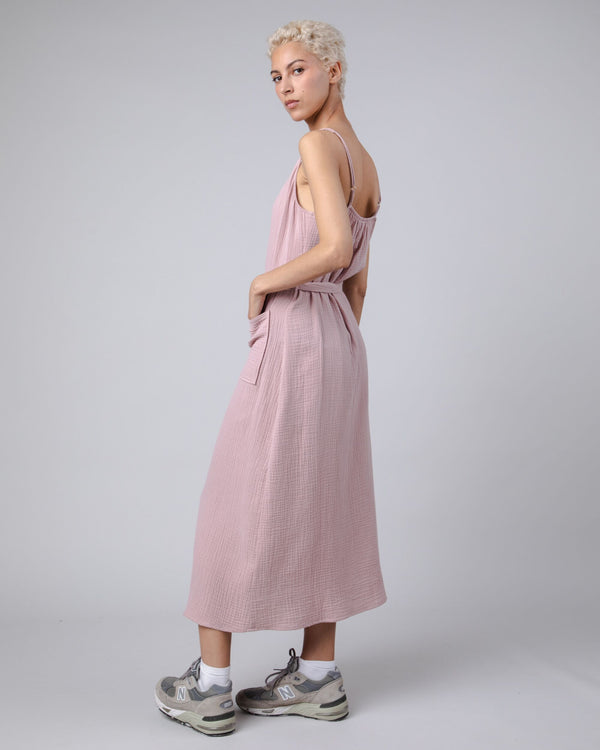 Brava fabrics Vestido Largo Bubble Rosa Liquidación