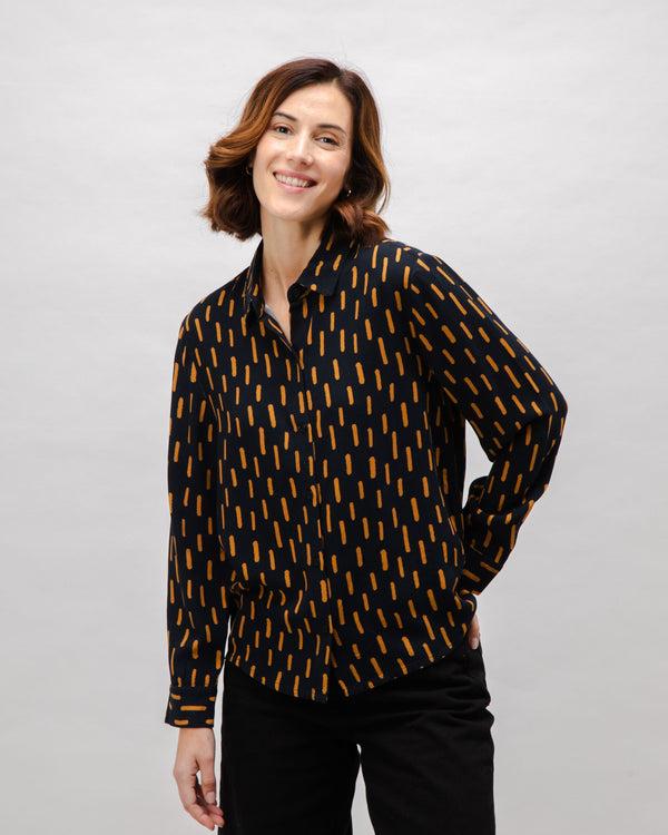 Brava fabrics Mist Viscose Blouse Black Envío gratis