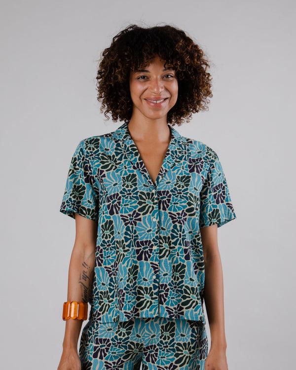 Brava fabrics Blusa Aloha Spring Azul Envío gratis