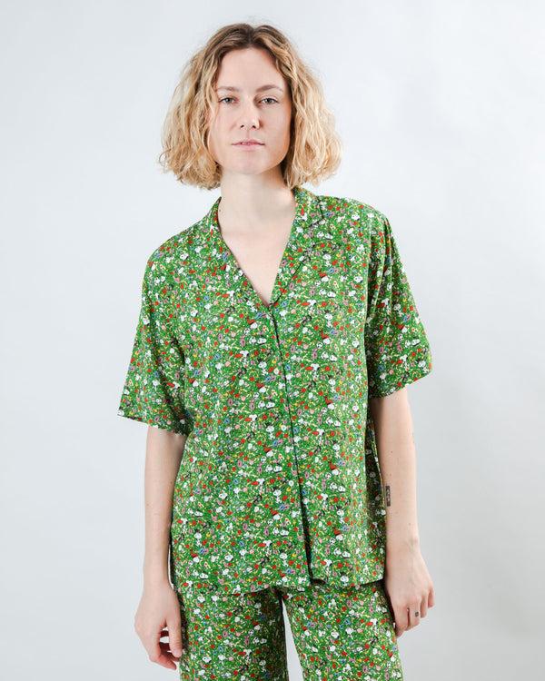 Brava fabrics Blusa Aloha Peanuts Flower Garden Verde ÚLTIMAS EDICIONES