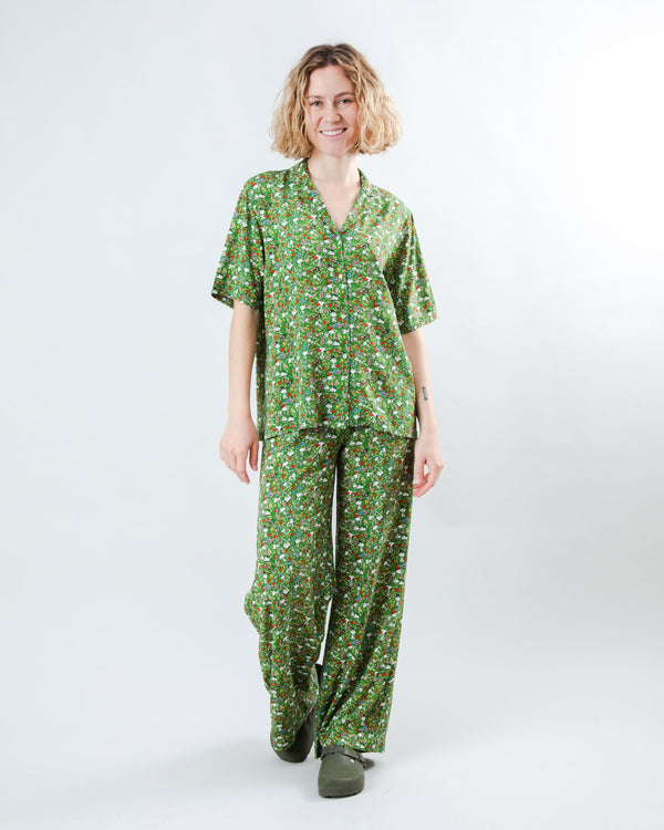 Brava fabrics Blusa Aloha Peanuts Flower Garden Verde ÚLTIMAS EDICIONES