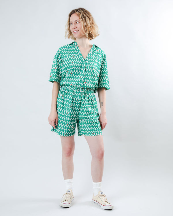 Brava fabrics Pantalón Corto Sunset Verde Precio de fábrica