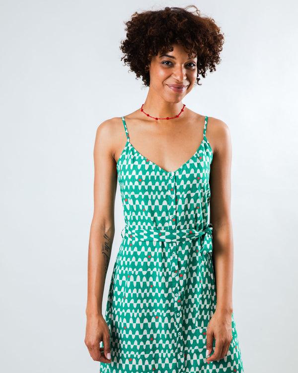 Brava fabrics Sunset Strap Dress Green Superdescuento