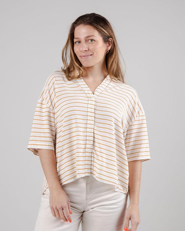 Brava fabrics Blusa Corta Oversize Mix Narciso