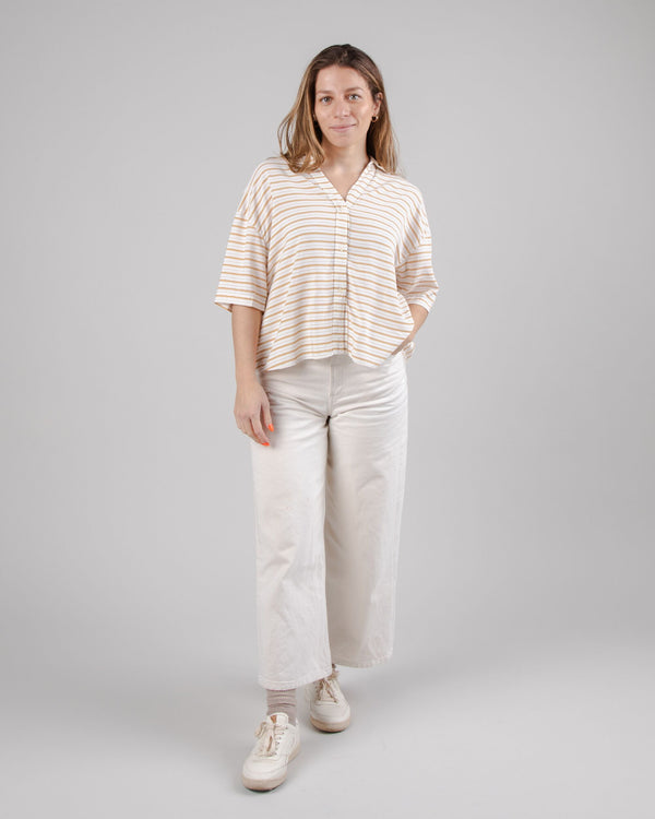 Brava fabrics Blusa Corta Oversize Mix Narciso Limitado a 3 días