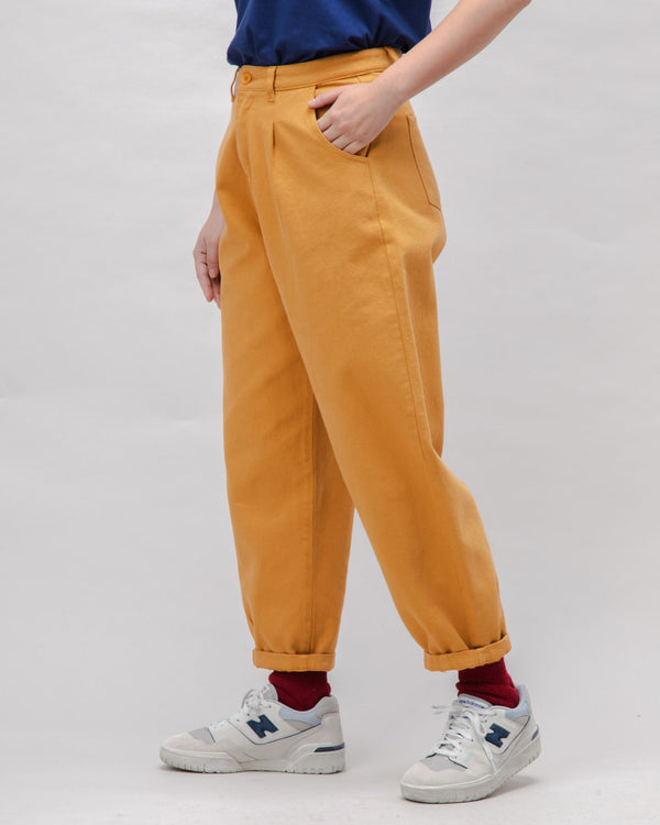 Brava fabrics Pantalón Pegged Algodón Sarga Ochre
