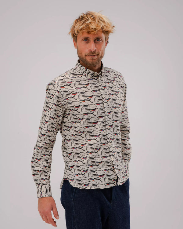 Brava fabrics Camisa Kodak Film Ecru Ofertas especiales