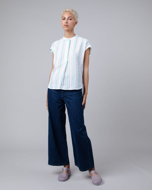 Brava fabrics Blusa Mao Heart Blanca Último día