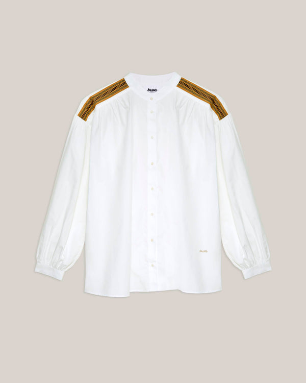 Brava fabrics Blusa Ribbon Off White Solo queda un día