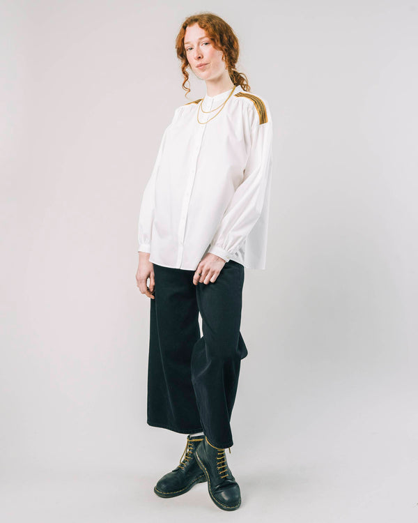 Brava fabrics Blusa Ribbon Off White Solo queda un día