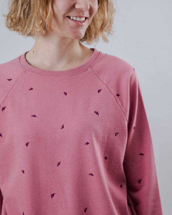 Brava fabrics Sudadera Algodón Raglan Dusk Rosa