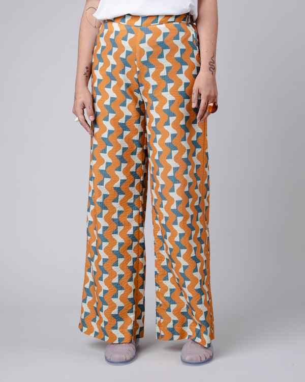Brava fabrics Pantalón Ancho Big Tiles Ocre
