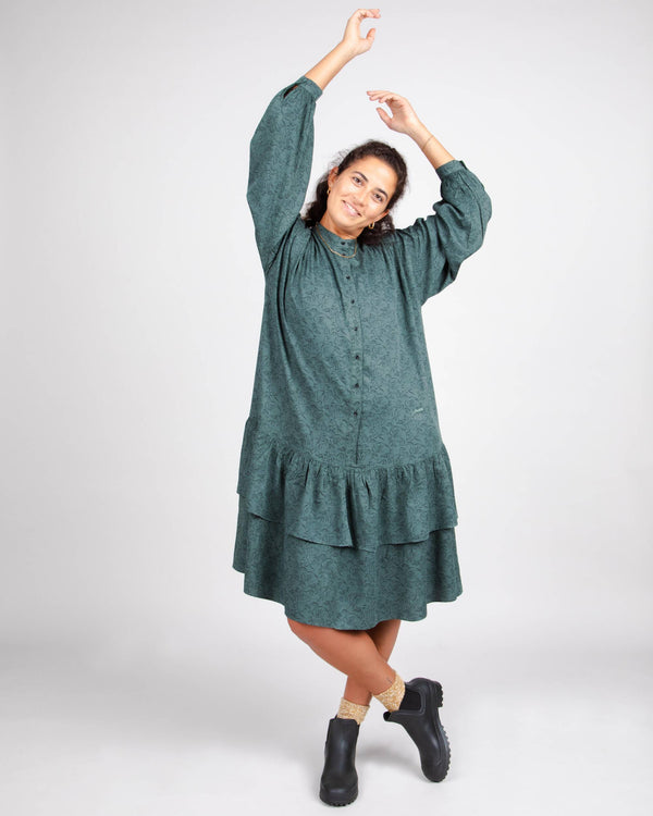 Brava fabrics Vestido Riding Boho Dark Green En oferta