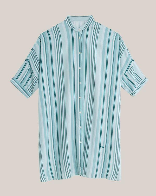 Brava fabrics Vestido Oversized Aqua Promenade Descuentos del mes