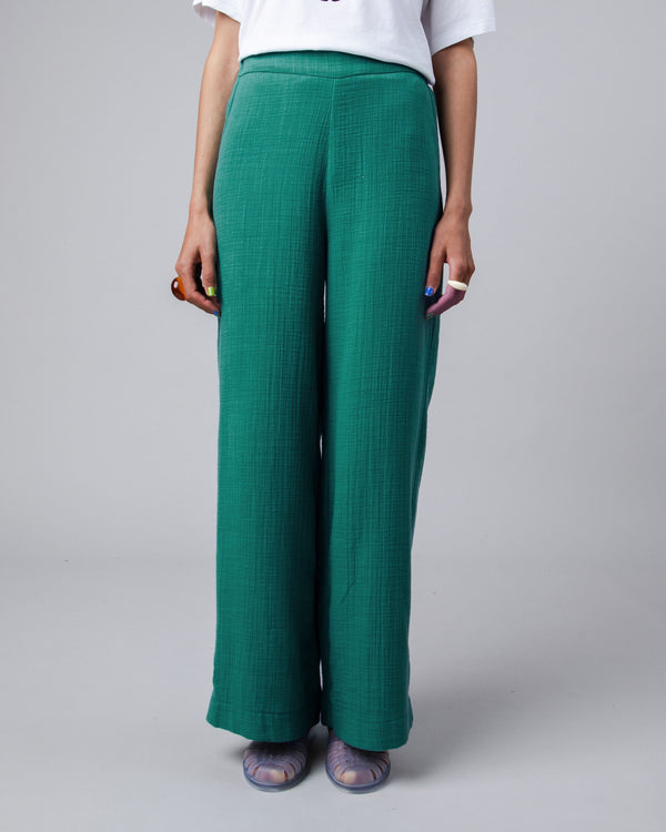 Brava fabrics Pantalón Ancho Bubble Verde