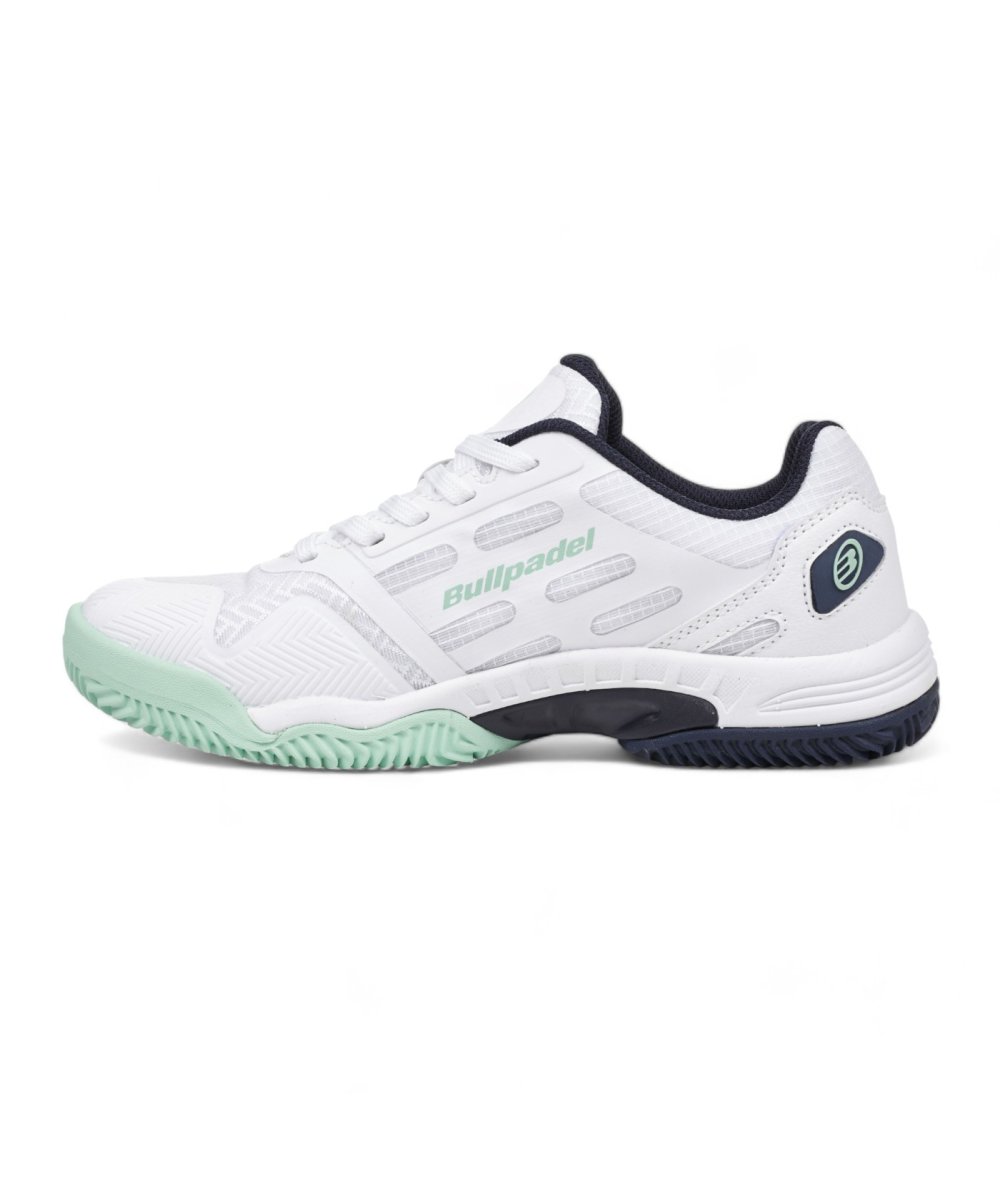 Bullpadel ZAPATILLA BULLPADEL INDIGA W 25V BLANCO Y TURQUESA Limitado a 3 días