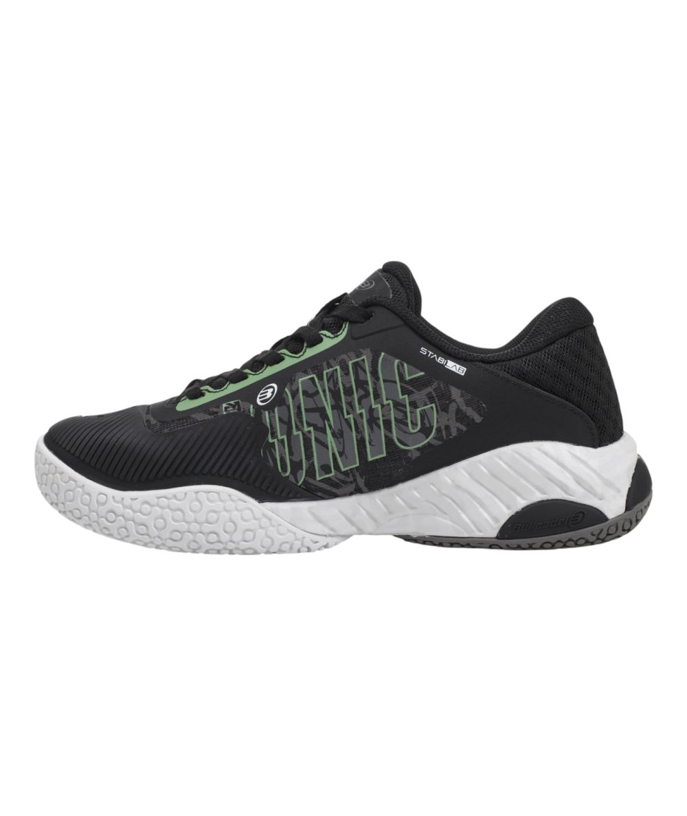 Bullpadel ZAPATILLA BULLPADEL IONIC W 25V NEGRO Y VERDE Descuentos del mes
