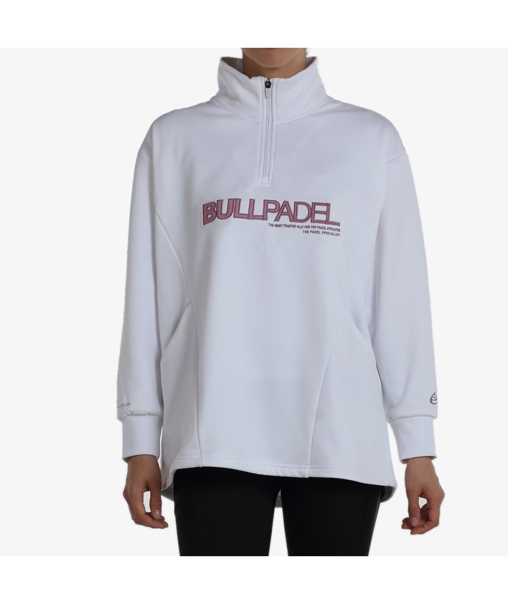Bullpadel SUDADERA BULLPADEL INANE BLANCO Última moda
