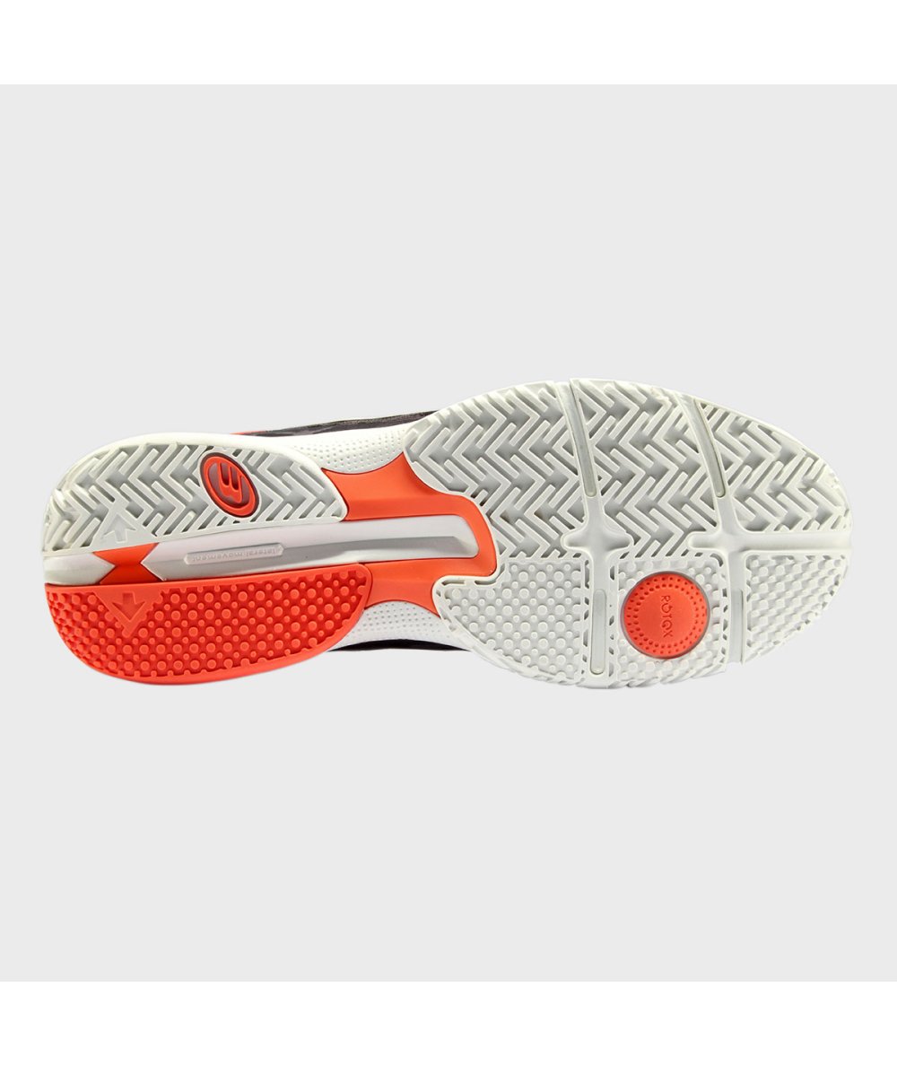 Bullpadel ZAPATILLA BULLPADEL FLOW 24I GRIS Y NARANJA Liquidación