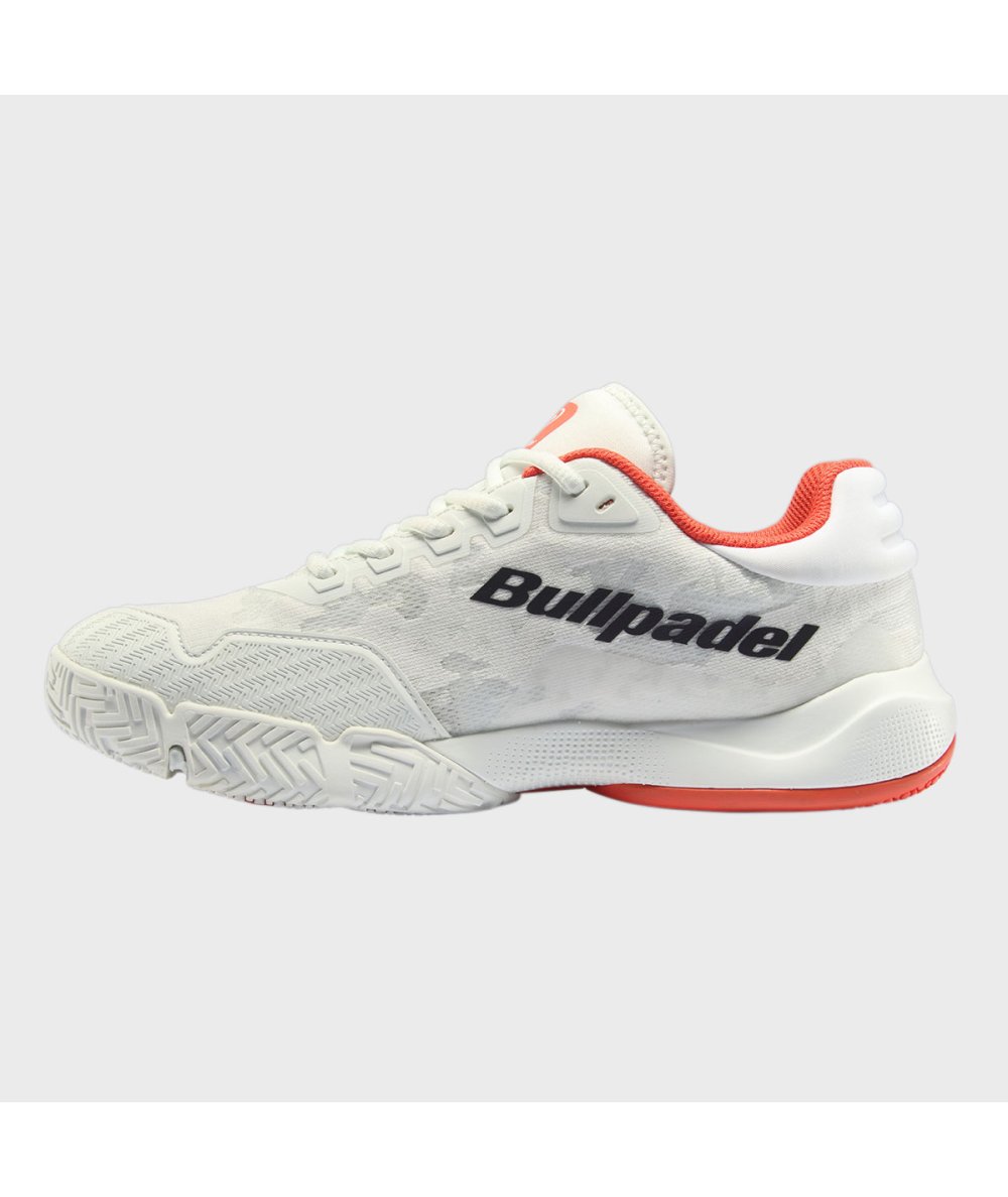 Bullpadel ZAPATILLA BULLPADEL FLOW 24I BLANCO Y NARANJA Grandes descuentos