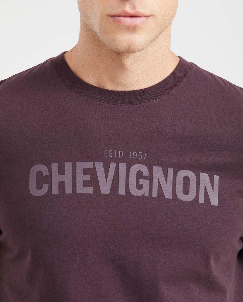 Chevignon Camiseta Slim Fit Estampada Cuello Redondo para Hombre Rebajas de fin de temporada