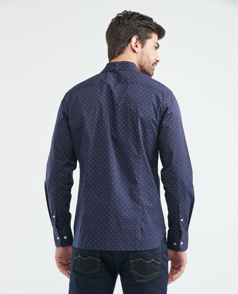 Chevignon Camisa Premium de Hombre Slim Fit Manga Larga - Mini Print Coolmax Oferta especial de fábrica
