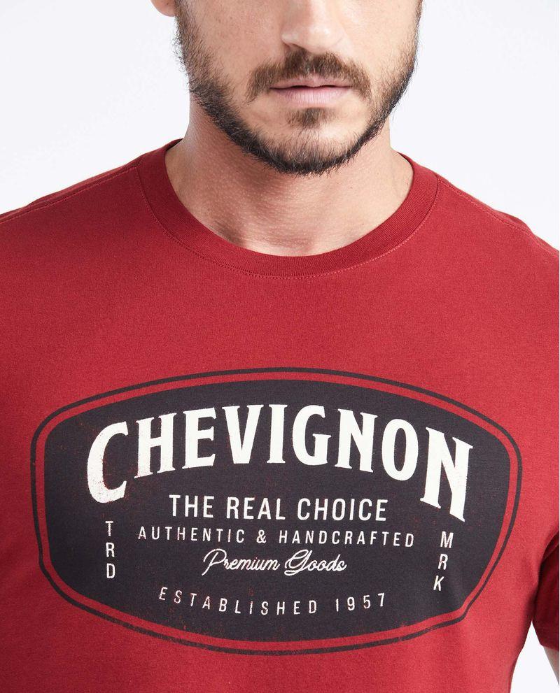 Chevignon Camiseta Slim Fit Estampada Cuello Redondo para Hombre Superdescuento
