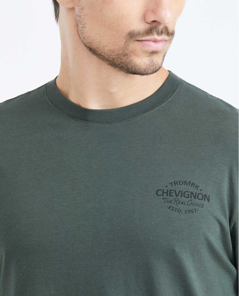 Chevignon Camiseta Classic Fit Manga Larga con Estampado para Hombre Libre de impuestos
