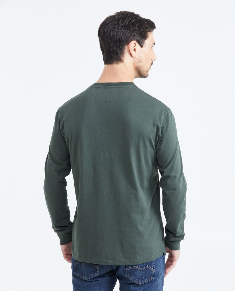 Chevignon Camiseta Classic Fit Manga Larga con Estampado para Hombre Libre de impuestos