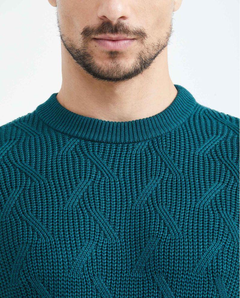 Chevignon Suéter Tejido con Cuello Redondo Grueso para Hombre Descuento por venta flash