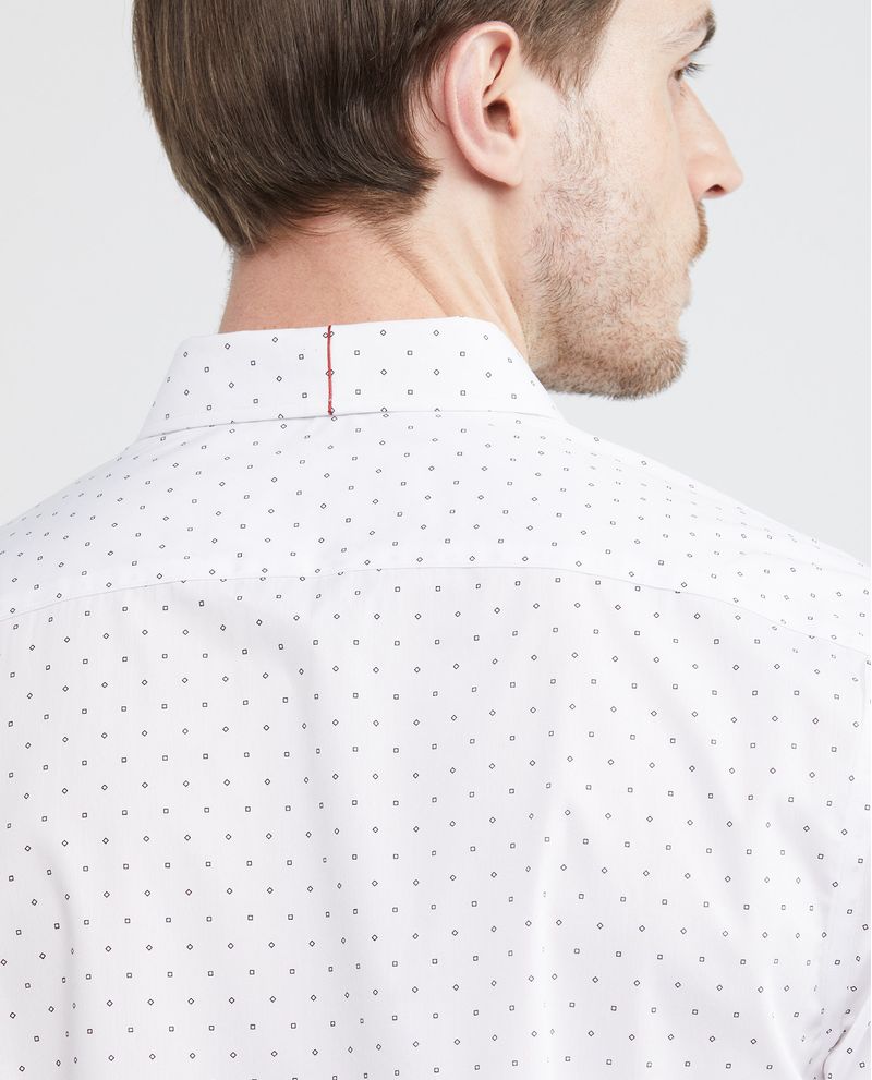 Chevignon Camisa Premium de Hombre Slim Fit Manga Larga - Mini Print Coolmax + Wrinkle Free Ventas relámpago