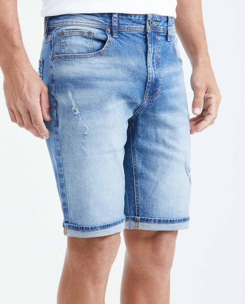 Chevignon Bermuda en Denim Straight Fit Azul Oscuro para Hombre ÚLTIMAS EDICIONES
