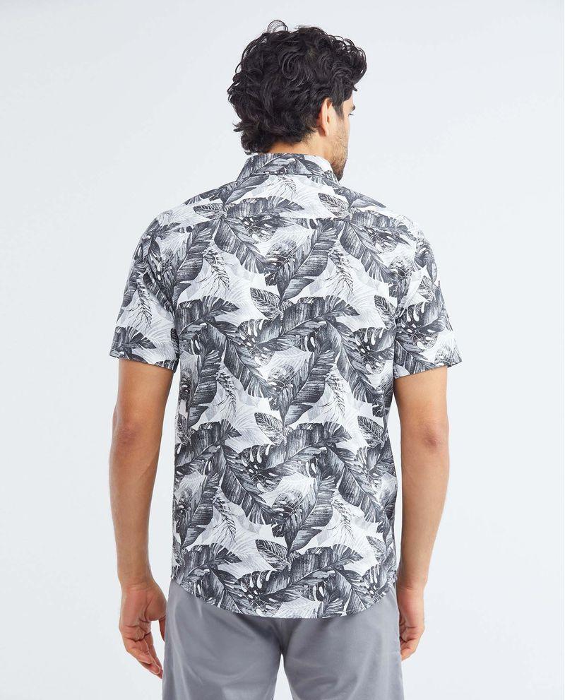 Chevignon Camisa Resort de Hombre Classic Fit Manga Corta - Maxi Print Palmeras Último día