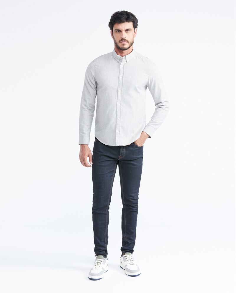 Chevignon Camisa Classic Fit Manga Larga en Algodón con Efecto Jaspeado para Hombre Grandes descuentos