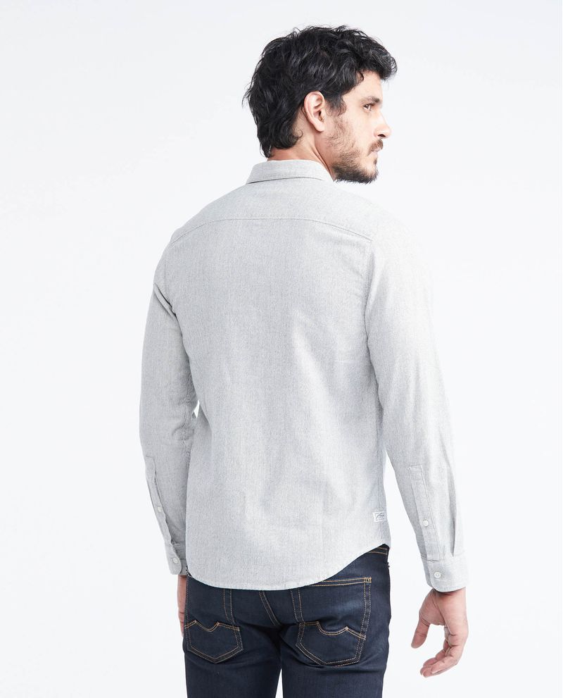 Chevignon Camisa Classic Fit Manga Larga en Algodón con Efecto Jaspeado para Hombre Grandes descuentos