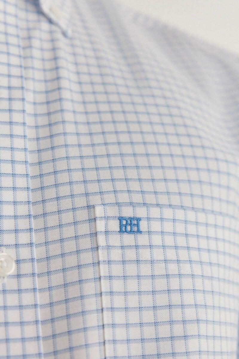 Cortefiel Camisa non iron oxford cuadros Oferta exclusiva