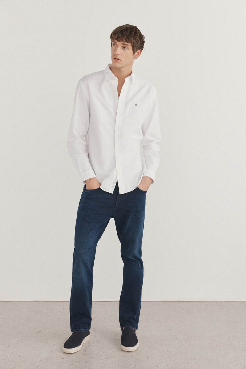Cortefiel Camisa iconic oxford liso Gran oferta